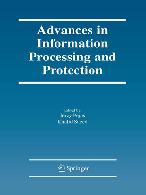 cover image of Advances in Information Processing and Protection